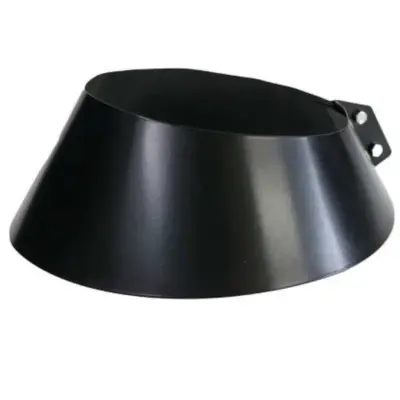 Schiedel 5" (125mm) Internal Diameter ICID Plus Angled Storm Collar - Matt Black
