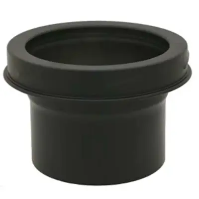 Schiedel 5" (125mm) Internal Diameter ICID Plus Appliance Connector - Matt Black