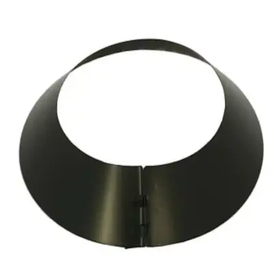 Schiedel 5" (125mm) Internal Diameter ICID Plus Flat Storm Collar - Matt Black