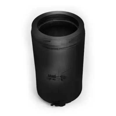 Schiedel 5" (125mm) Internal Diameter ICID Plus Inspection Pipe with Test Point (Dry Only) - Matt Black