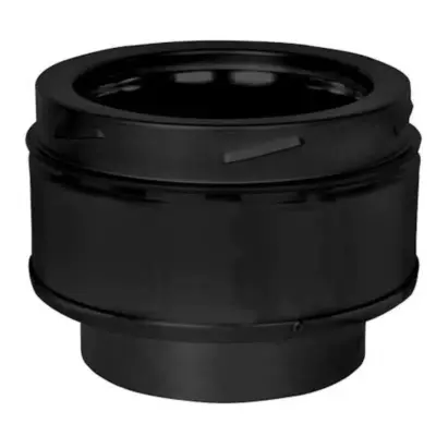 Schiedel 5" (125mm) Internal Diameter ICID Plus Insulated Appliance Connector - Matt Black