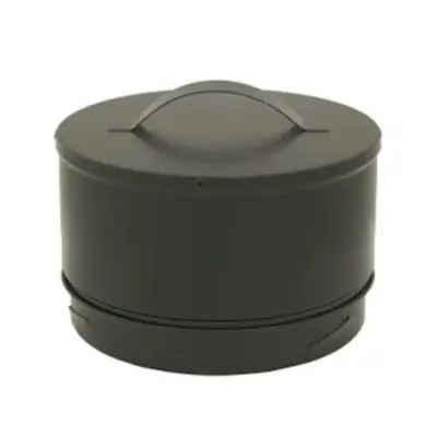 Schiedel 5" (125mm) Internal Diameter ICID Plus Insulated Tee Plug - Matt Black