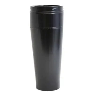 Schiedel 5" (125mm) Internal Diameter ICID Plus Starter Pipe - 473mm Long - Matt Black