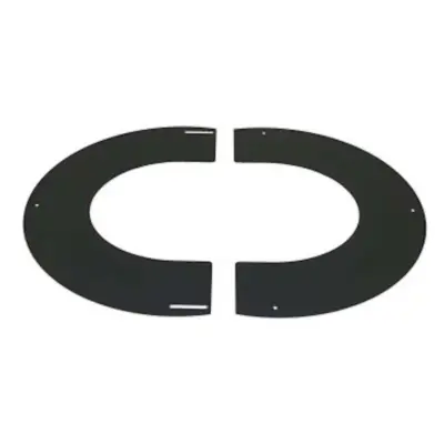 Schiedel 5" (125mm) Internal Diameter ICID Plus Trim Collar - Two Piece - 20-35 Degree - Black