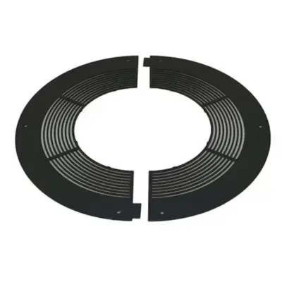 Schiedel 5" (125mm) Internal Diameter ICID Plus Ventilated Round Fire Stop - Two Piece - Black