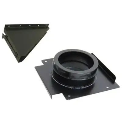 Schiedel 5" (125mm) Internal Diameter ICID Plus Wall Support - Matt Black