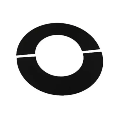 Schiedel 5" (125mm) Internal Diameter ICID Plus 135° Trim Collar Two Piece - Matt Black