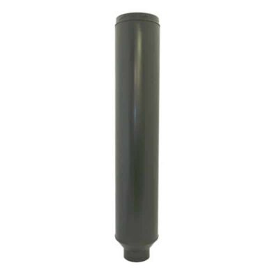 Schiedel 6" (150mm) Internal Diameter ICID Plus 125mm-150mm Starter Pipe 1018mm Long - Matt Black