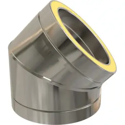 TW Pro Stainless Steel 5" (125mm) 45 Degree Bend