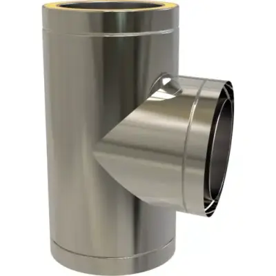 TW Pro Stainless Steel 5" (125mm) 93 Degree Tee