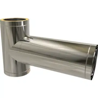 TW Pro Stainless Steel 5" (125mm) Long 90 Degree Tee