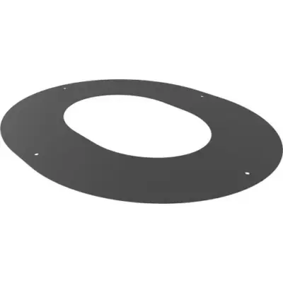 TW Pro Matt Black 6" (150mm) 1Pc Round Finishing Plate 45 Degrees