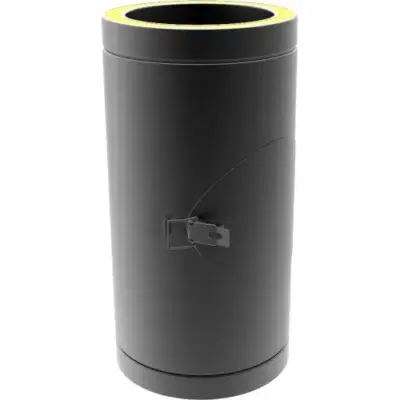 TW Pro Matt Black 6" (150mm) Pipe With Door 500mm