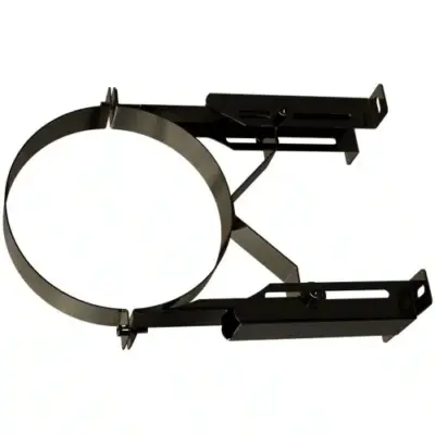 TW Pro Matt Black 5" (125mm) Premium Long Wall Bracket 100mm To 210mm