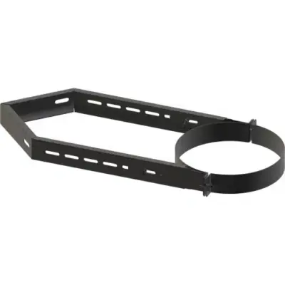 TW Pro Matt Black 6" (150mm) Wall Support Corner 270mm To 520mm