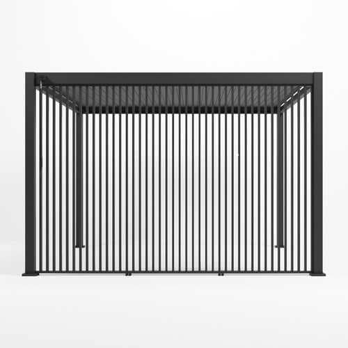 Nova - 1.2m Vertical Louvre Side Wall Panel - Grey - Image 5