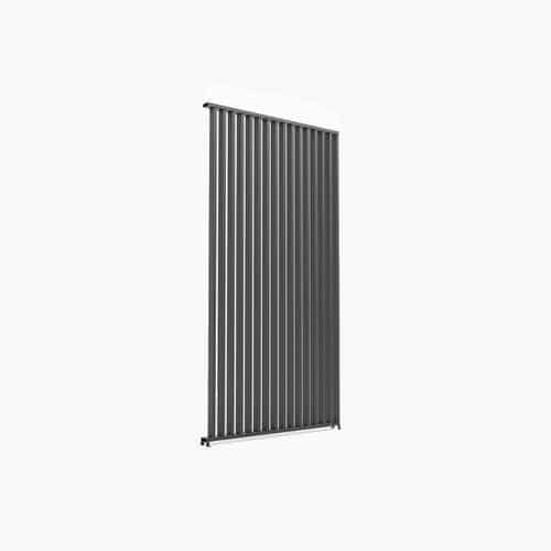 Nova - 1.2m Vertical Louvre Side Wall Panel - Grey - Image 6