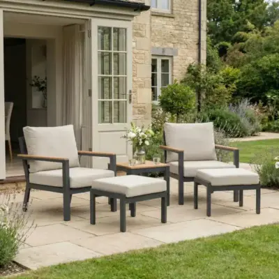 Nova - Heidi 5pc Lounging Set with Square Side Table
