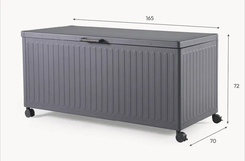 Nova - Medium Aluminium Storage Box - Grey - Image 3