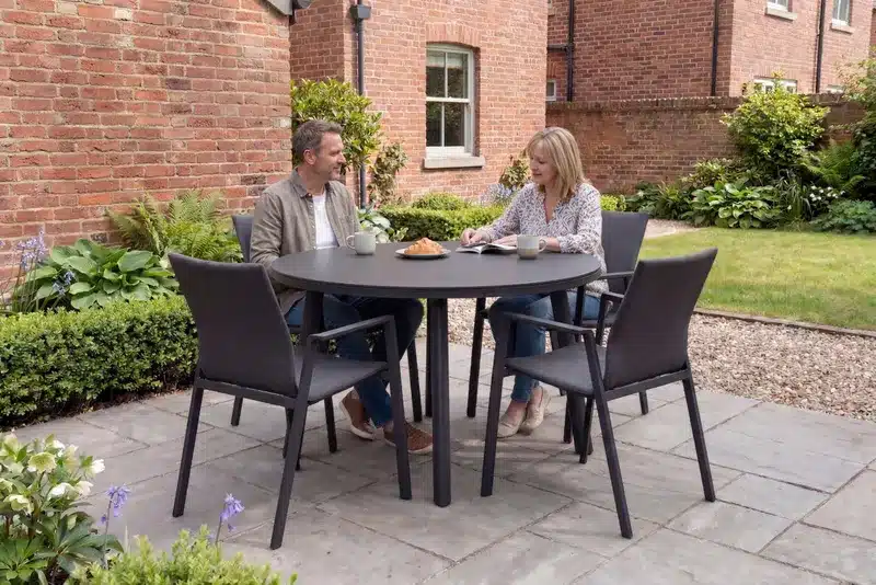 Nova - Phoenix 4 Seat Dining Set - 1.2m Round Table - Image 2