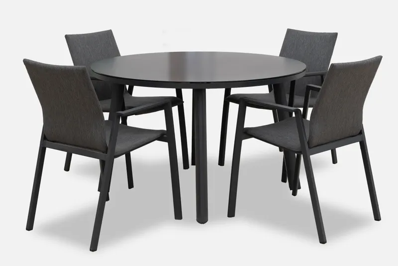 Nova - Phoenix 4 Seat Dining Set - 1.2m Round Table - Image 5