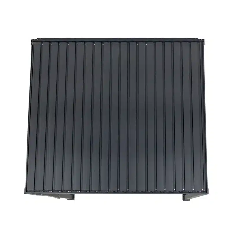 Nova - Titan Aluminium Wall Mounted Pergola - 3m Square - Grey - Image 4