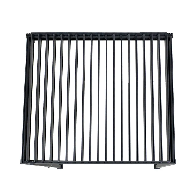 Nova - Titan Aluminium Wall Mounted Pergola - 3m Square - Grey - Image 5