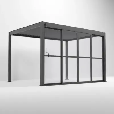 Nova - Titan Clear Sliding Doors - 4m - Grey