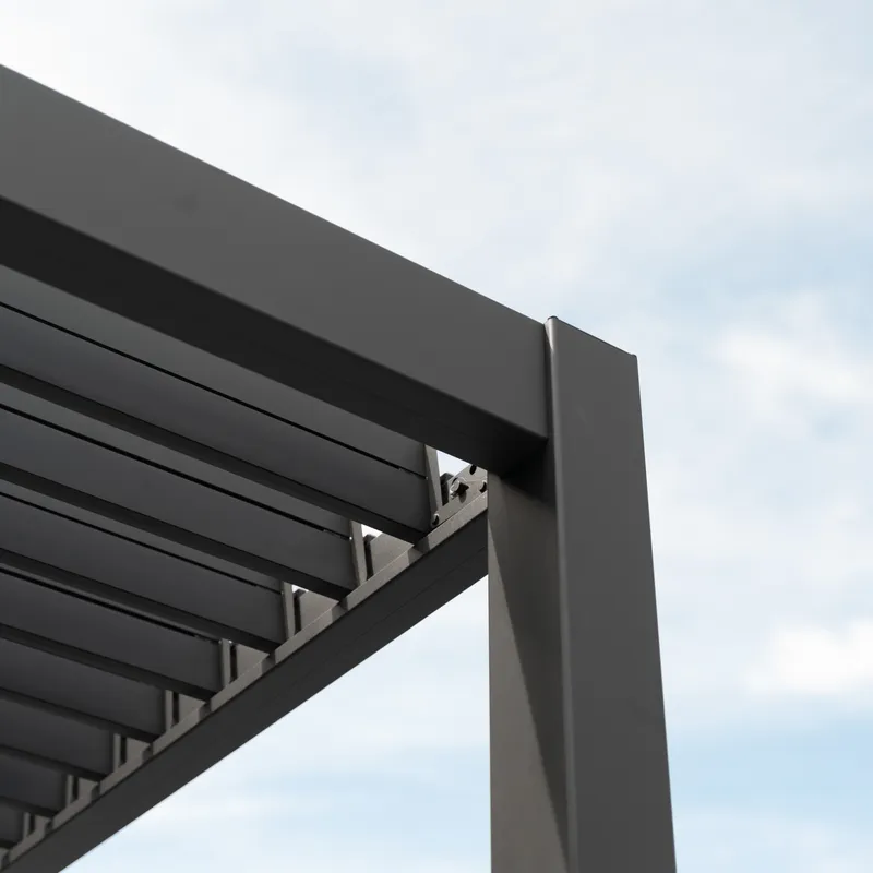 Nova - Titan Freestanding Aluminium Pergola - 6m x 3.6m Rectangular - Grey - Image 7