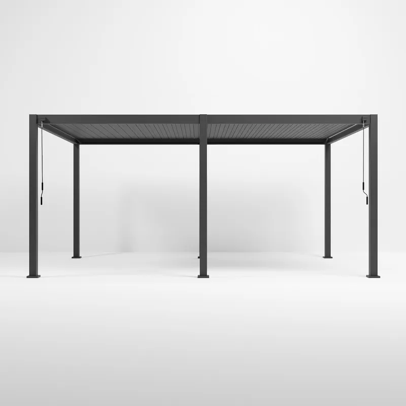 Nova - Titan Freestanding Aluminium Pergola - 6m x 3.6m Rectangular - Grey - Image 3