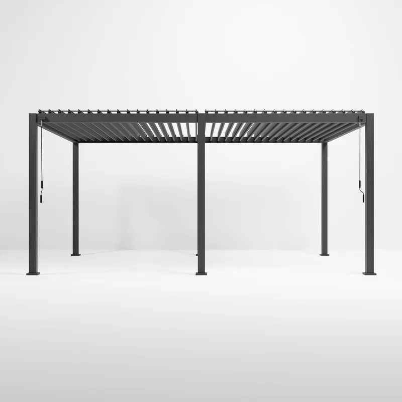 Nova - Titan Freestanding Aluminium Pergola - 6m x 3.6m Rectangular - Grey - Image 2