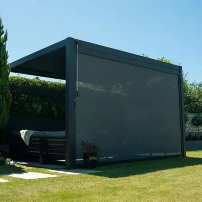 Nova - Titan Pergola Pull Down Screen - 3.6m - Grey