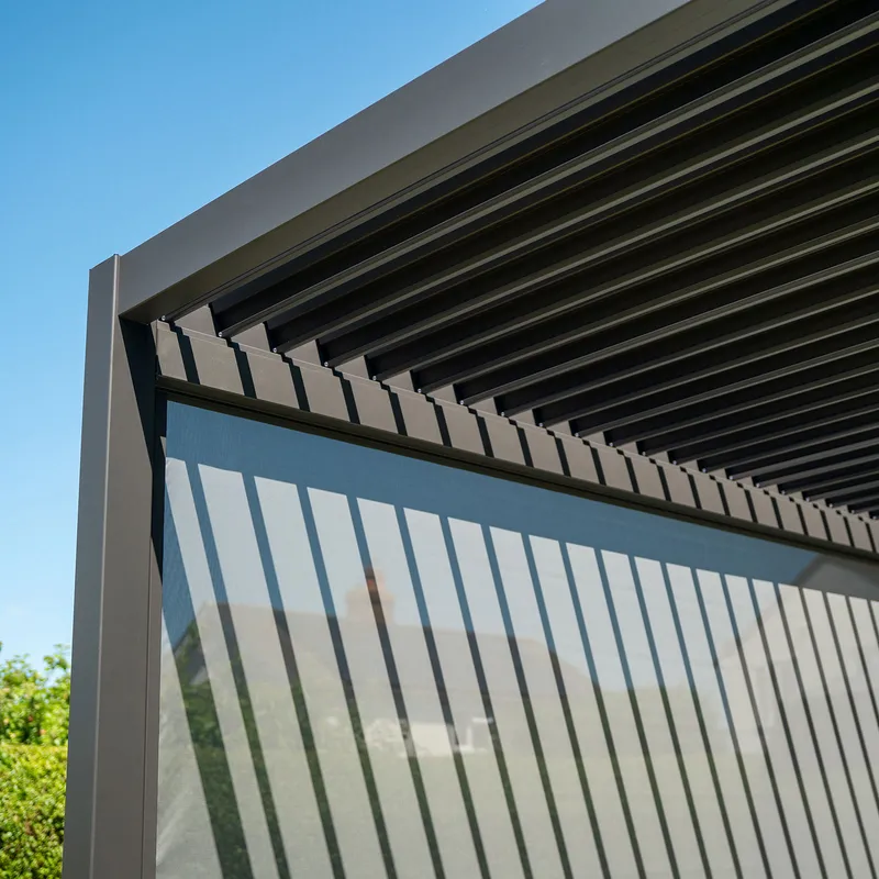 Nova - Titan Pergola Pull Down Screen - 3.6m - Grey - Image 4