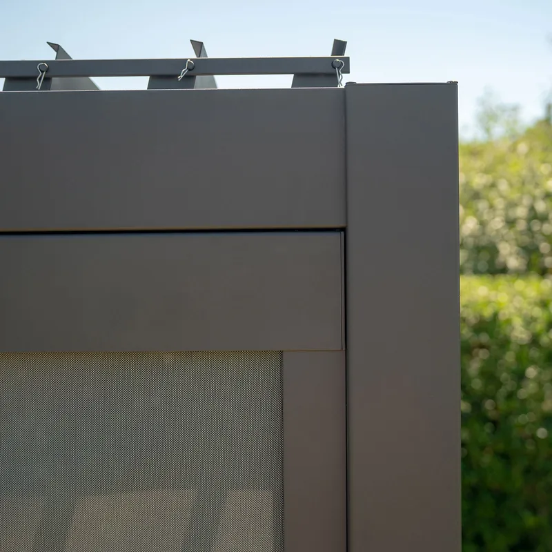 Nova - Titan Pergola Pull Down Screen - 3.6m - Grey - Image 5