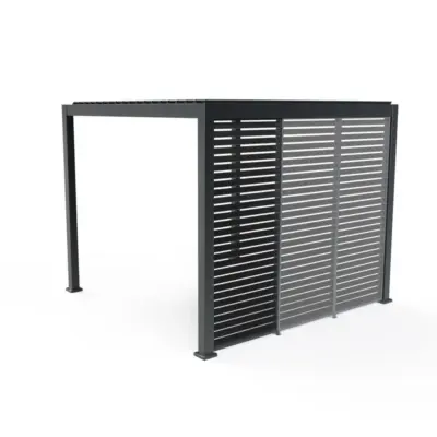 Nova - Titan Pergola Side Wall - 1.33m - Grey