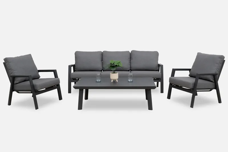Nova - Zara 3 Seater Sofa Lounging Set with Rectangular Coffee Table - Image 2