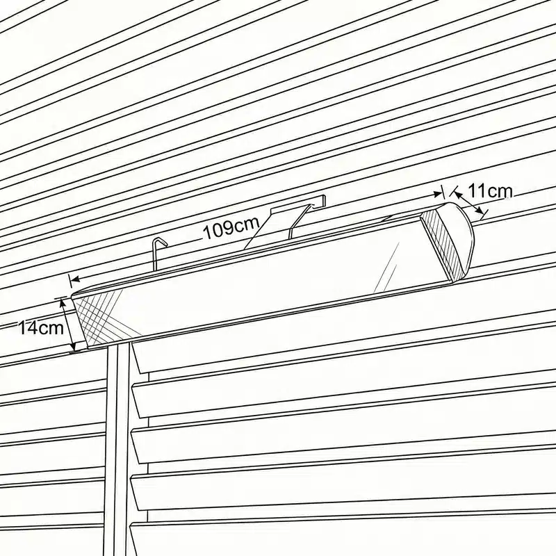 Nova - Zesti 3000W Pergola Heater - Image 2
