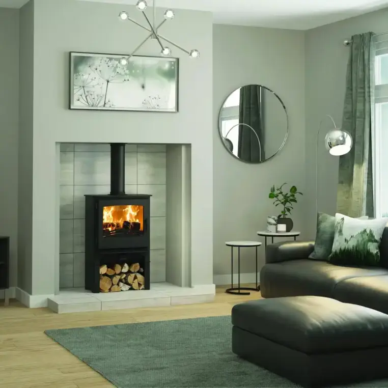 Broseley Desire 5 Widescreen with Log Store Freestanding Multifuel Stove - Image 2