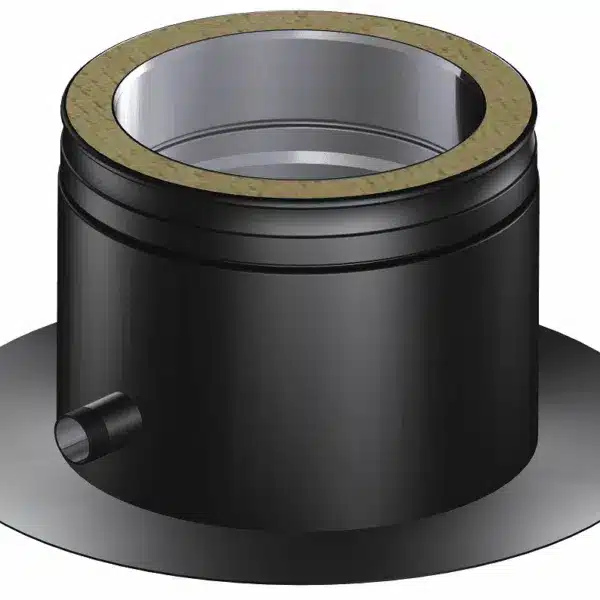 Dinak DW Design 5" (130mm) Black Base Plate With Drain