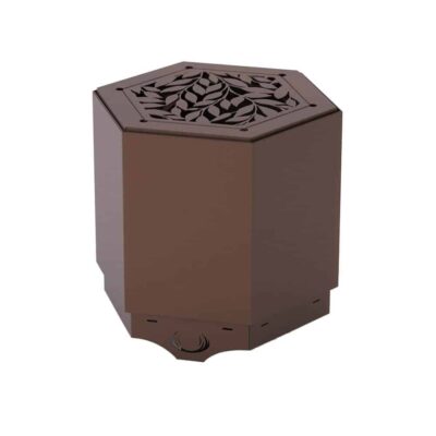 Pollen Hex Small Brown Smokeless Fire Pit
