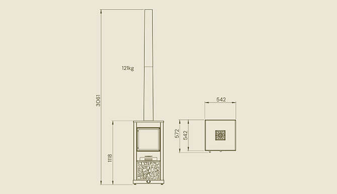 Pollen Hive Brown Outdoor Stove - Image 6