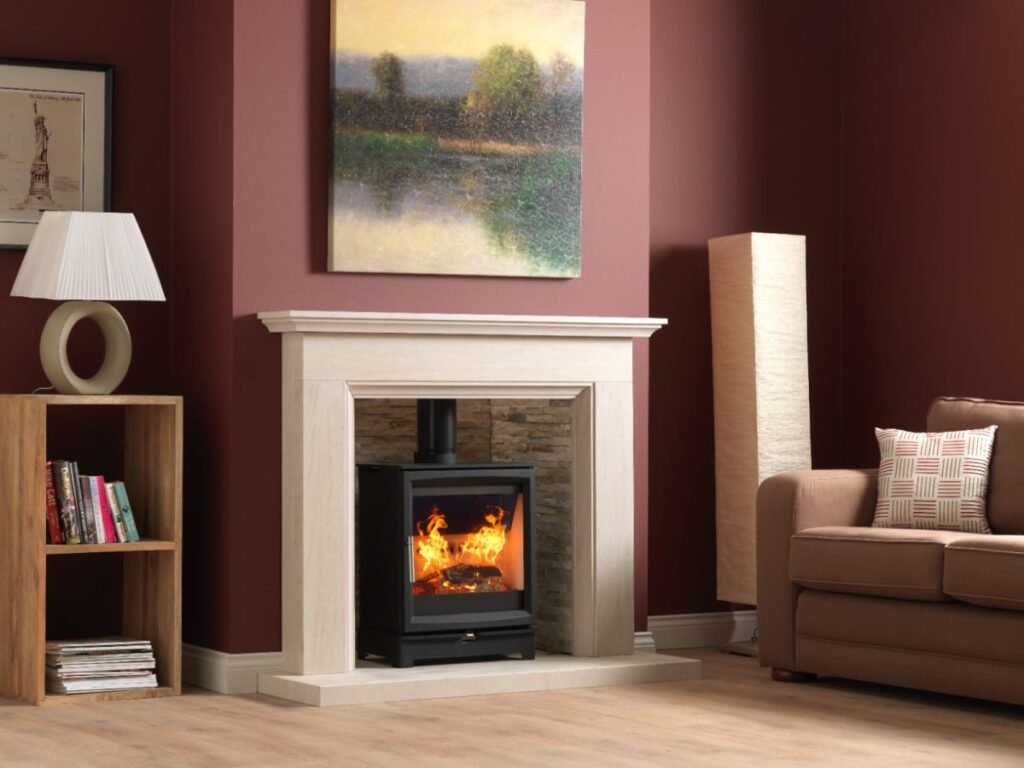 Fireline Woodtec 5kW Wide Wood Burning Stove - Image 2