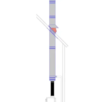 Ecostove Top Exit 4" Flue Kit for Tiny Home