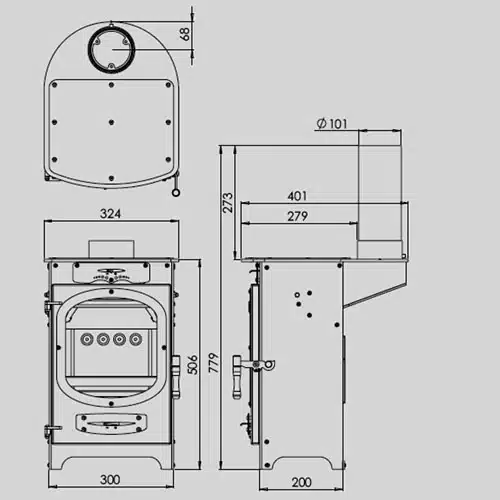 Go Eco Adventurer 5 Wood Burning Glamping Stove - Image 4