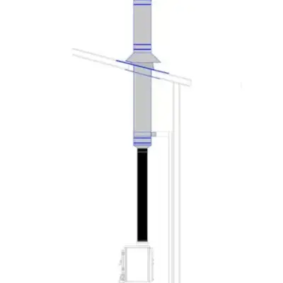 Ecostove Top Exit 4" Flue Kit For Summer House
