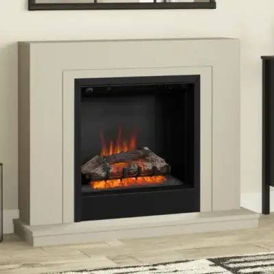 Flare Colby 38" Timber Electric Fireplace Suite