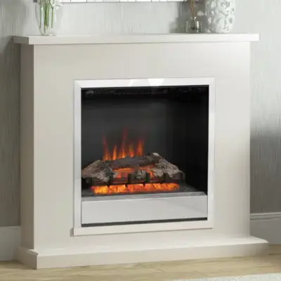 Flare Elsham 40" Timber Electric Fire Suite