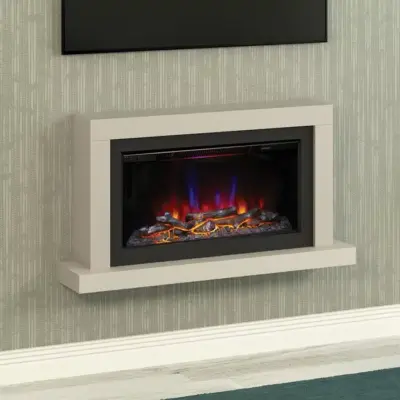 Flare Elyce 43" Wall Mounted Inset Electric Fire