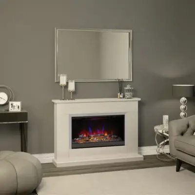 Flare Hansford 46" Timber Electric Fireplace Suite