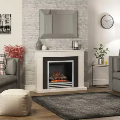 Flare Preston 46" Electric Fireplace Suite